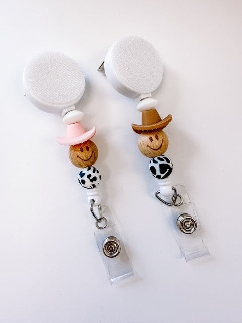 cowboy-cowgirl-beaded-interchangeable-badge-reel-retractable