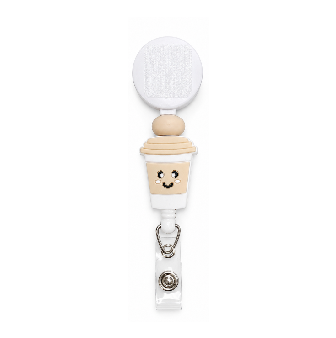 Coffee Cup | Interchangeable Badge Reel
