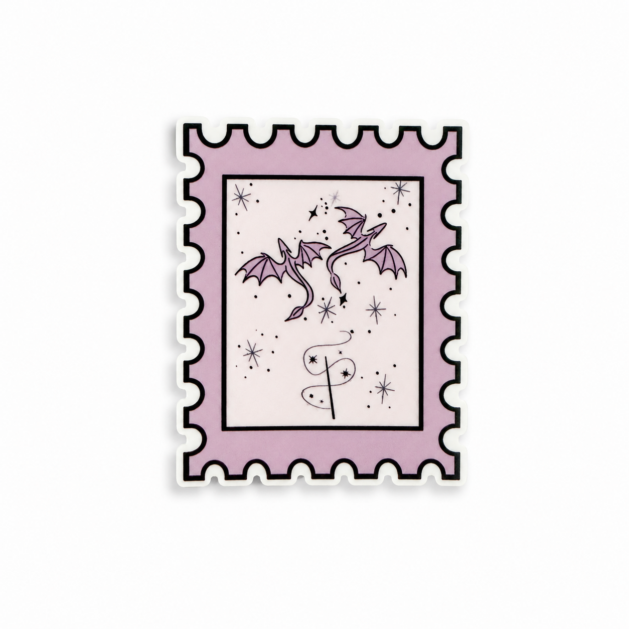 Era Speak Now plastic add-on with pink dragon design for compatible interchangeable badge reel bases