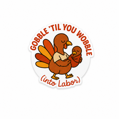 Thanksgiving labor and delivery plastic add-on with cute turkey design for compatible interchangeable badge reel bases
