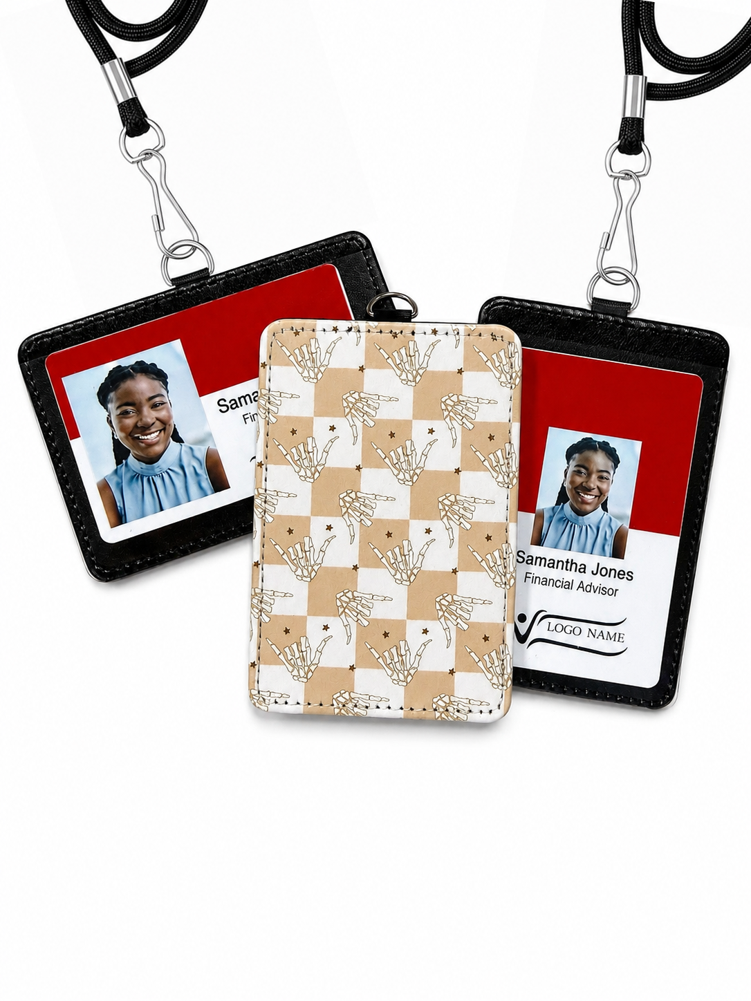 Hang Loose Skeleton | ID Badge Holder