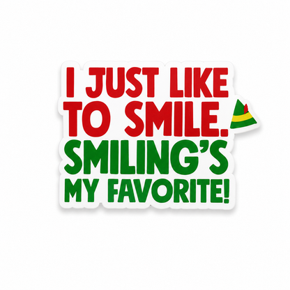 I Just Like to Smile plastic add-on for compatible interchangeable badge reel bases