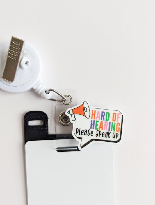 Badge Topper / CHARM COLLECTION - Hard of Hearing - Charm Only