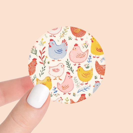 Chicken Pastel  / SPRING FLORAL / Hardboard Add on
