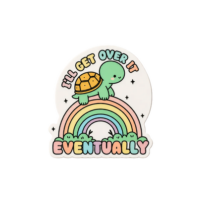 Cute turtle interchangeable badge reel add-on with rainbow design for nurses and healthcare workers