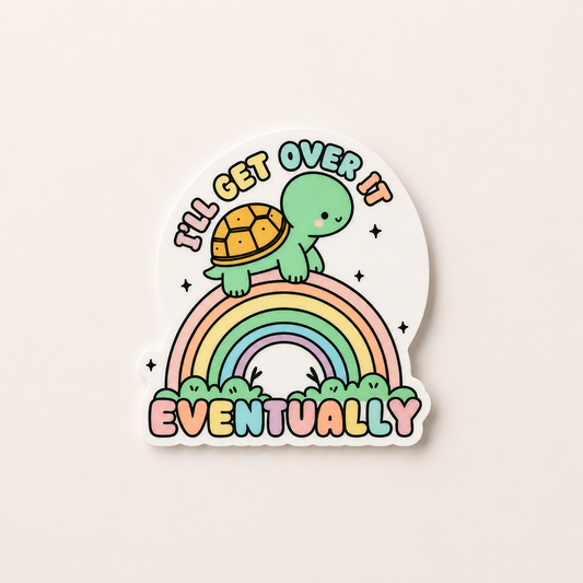Cute turtle interchangeable badge reel add-on with rainbow design for nurses and healthcare workers