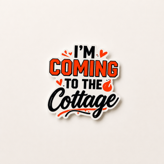I’m Coming To The Cottage funny interchangeable badge reel add-on for nurses and healthcare workers