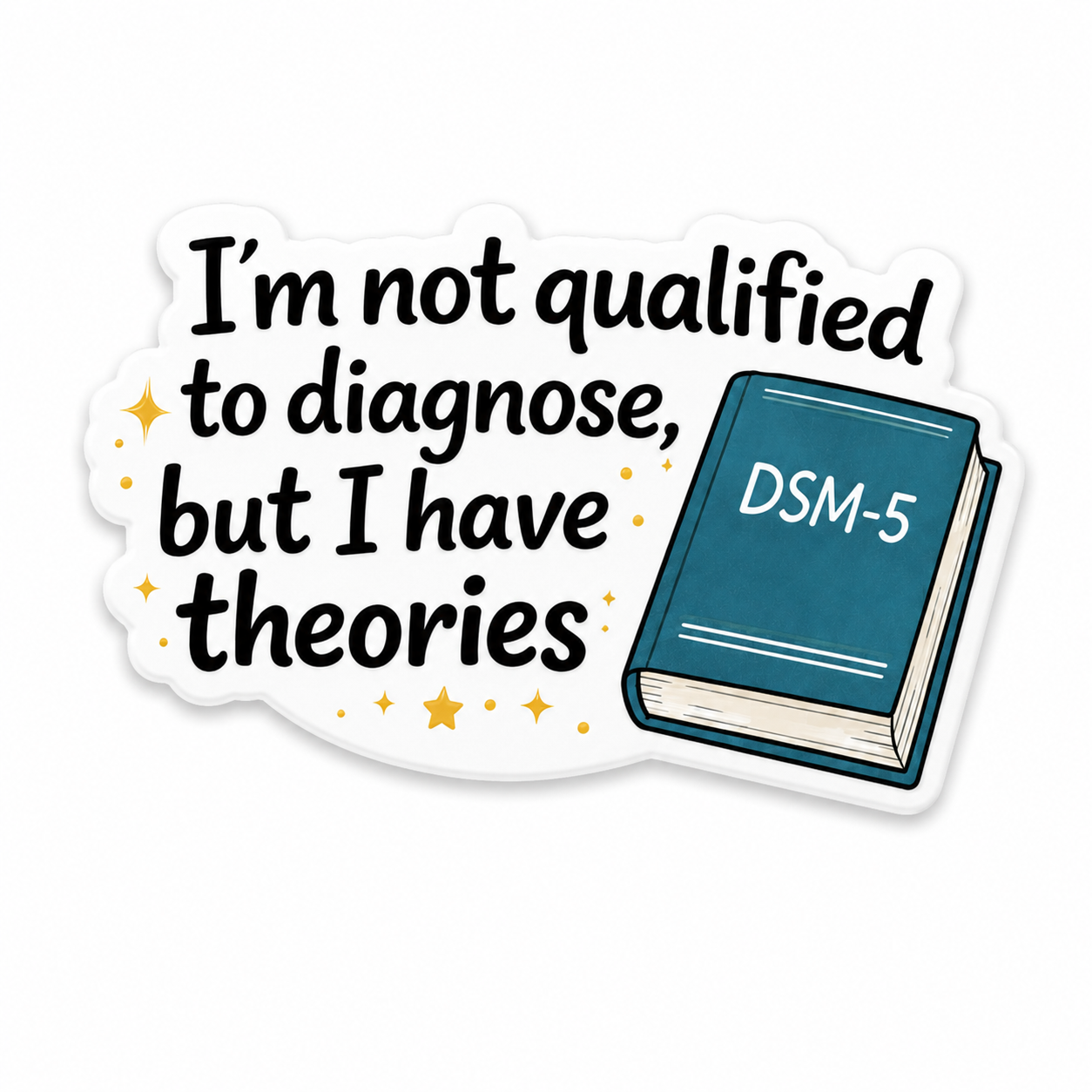 I’m not qualified to diagnose plastic add-on with DSM-5 book design for compatible interchangeable badge reel bases
