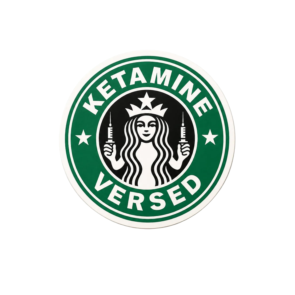 Ketamine Versed plastic add-on for compatible interchangeable badge reel bases
