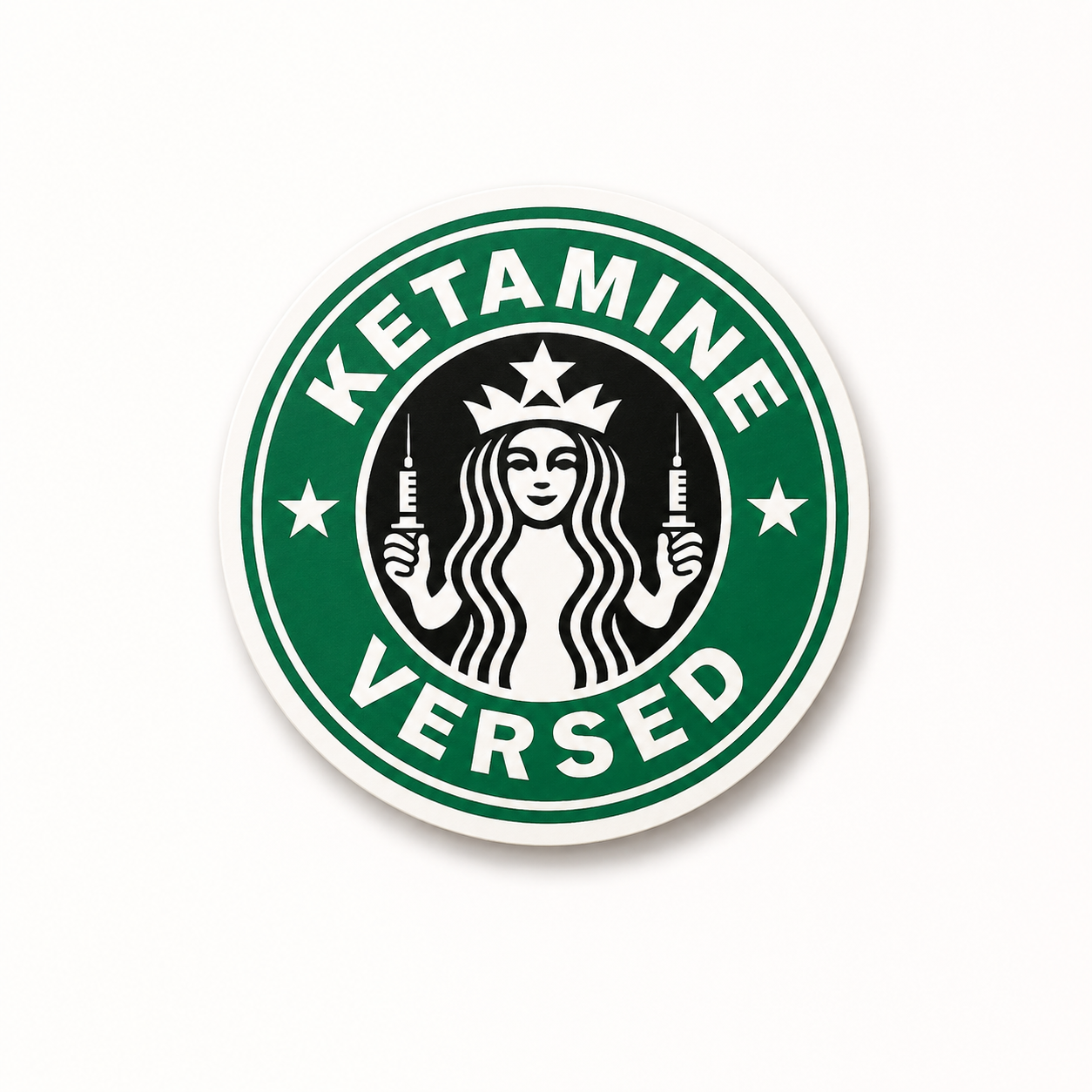 Ketamine Versed plastic add-on for compatible interchangeable badge reel bases
