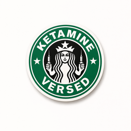 Ketamine Versed plastic add-on for compatible interchangeable badge reel bases
