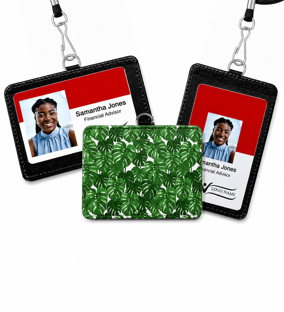 Monstera Plant | ID Badge Holder