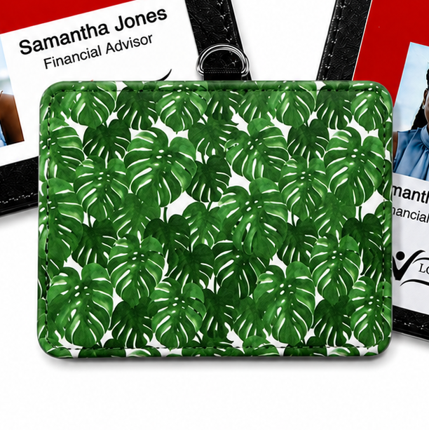 Monstera Plant | ID Badge Holder