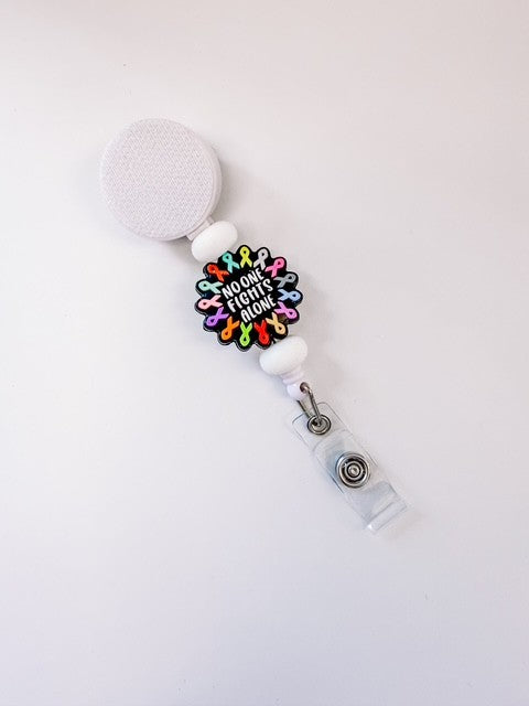 no-one-fights-alone-interchangable-badge-reel