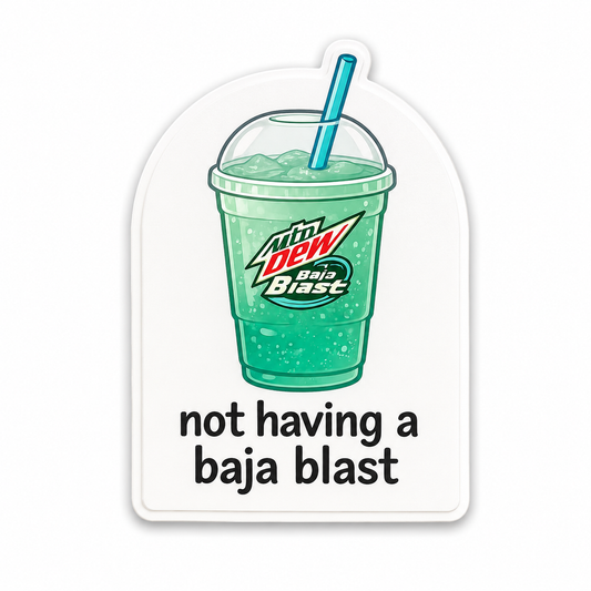 Not having a baja blast plastic add-on for compatible interchangeable badge reel bases with cute soda cup design