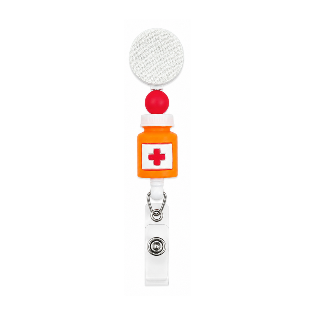 Medicine Bottle | Interchangeable Badge Reel