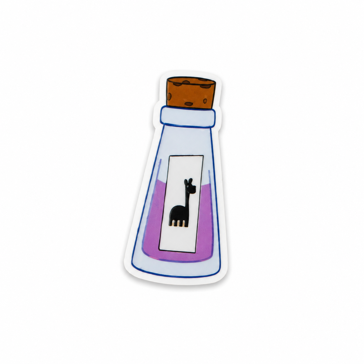 Pastel potion bottle plastic add-on compatible with interchangeable badge reel bases for nurses and healthcare workers with a cute spooky aesthetic.