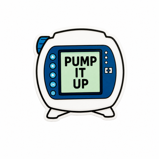 Pump It Up medical pump plastic add-on for badge reels designed for nurses and healthcare workers