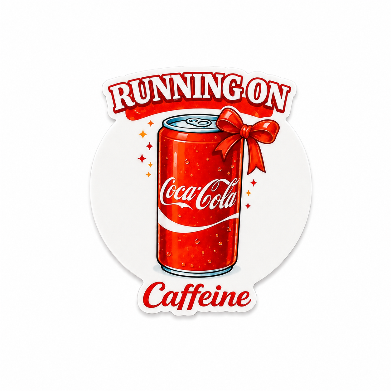 Running On Caffeine interchangeable badge reel add-on for nurses and healthcare workers
