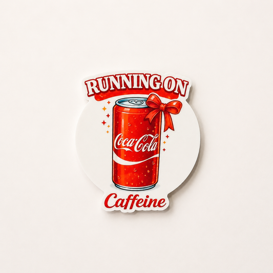 Running On Caffeine interchangeable badge reel add-on for nurses and healthcare workers