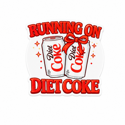 Running On Diet Coke interchangeable badge reel add-on for nurses and healthcare workers
