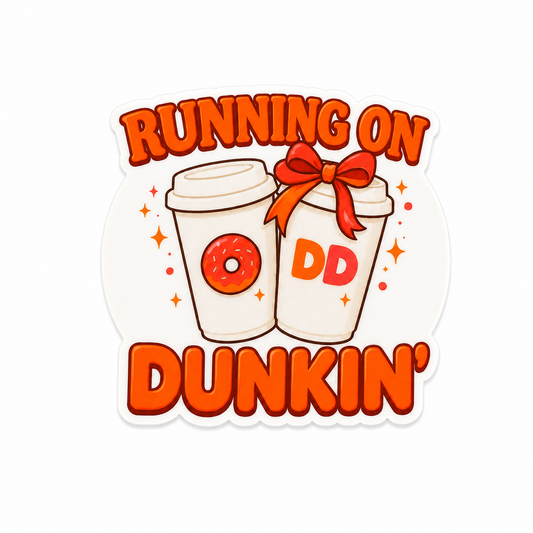 Running On Dunkin interchangeable badge reel add-on for nurses and healthcare workers
