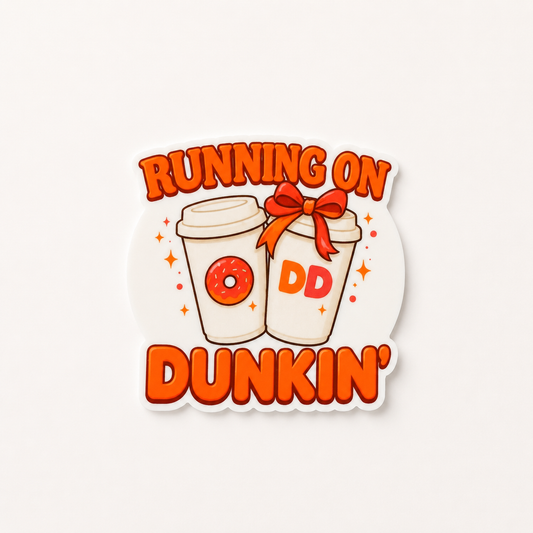 Running On Dunkin interchangeable badge reel add-on for nurses and healthcare workers
