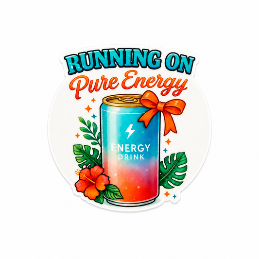 Running On Pure Energy interchangeable badge reel add-on for nurses and healthcare workers

