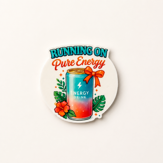 Running On Pure Energy interchangeable badge reel add-on for nurses and healthcare workers