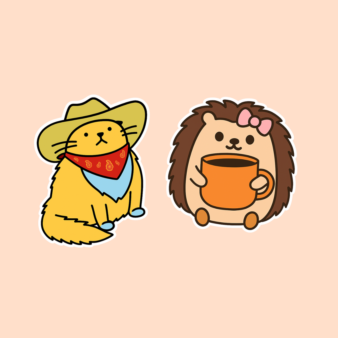 Animal Fall Hedgehog Cat /  PLASTIC Add on