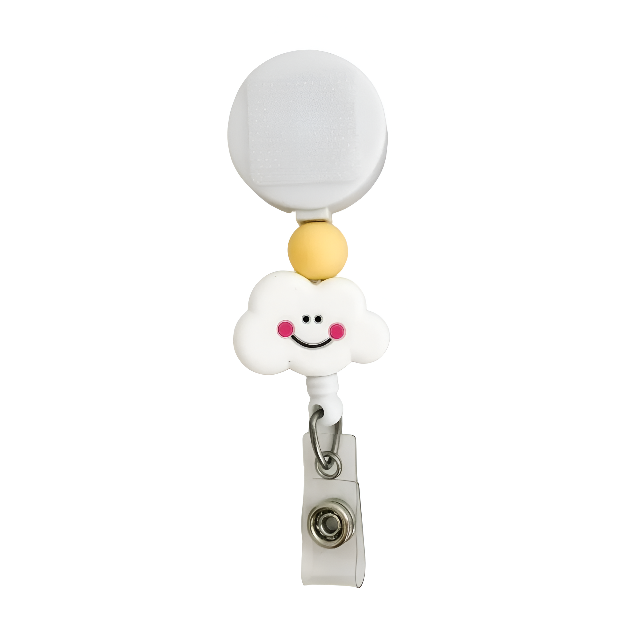 Smiley Cloud | Interchangeable Badge Reel