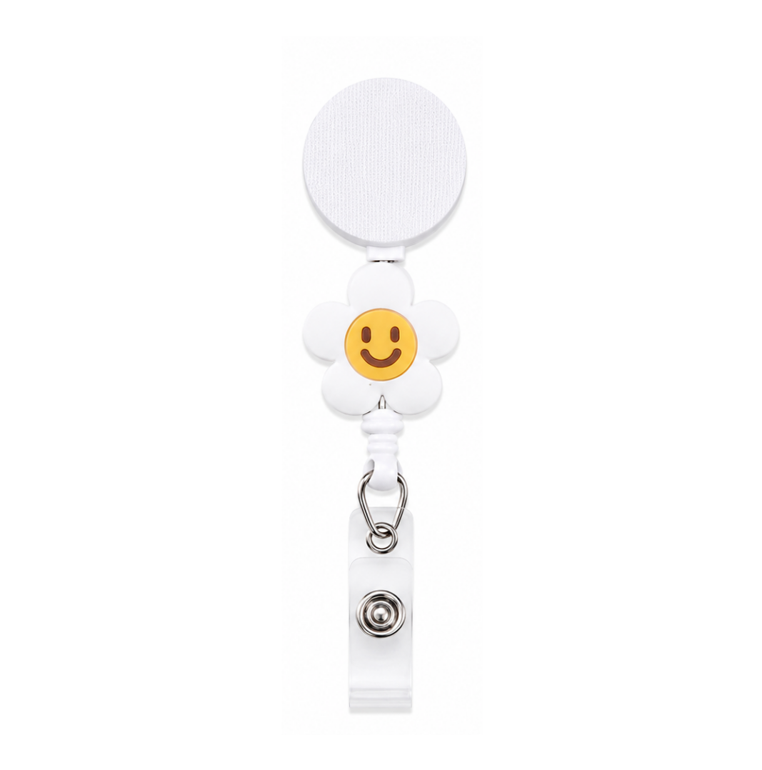 Smiley Daisy | Interchangeable Badge Reel