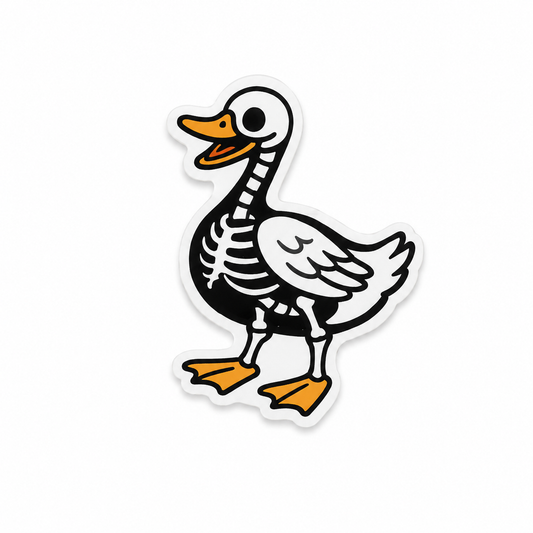 Cute X-ray goose ID badge charm for radiology techs and healthcare workers compatible with Badge Beauties charm adapters