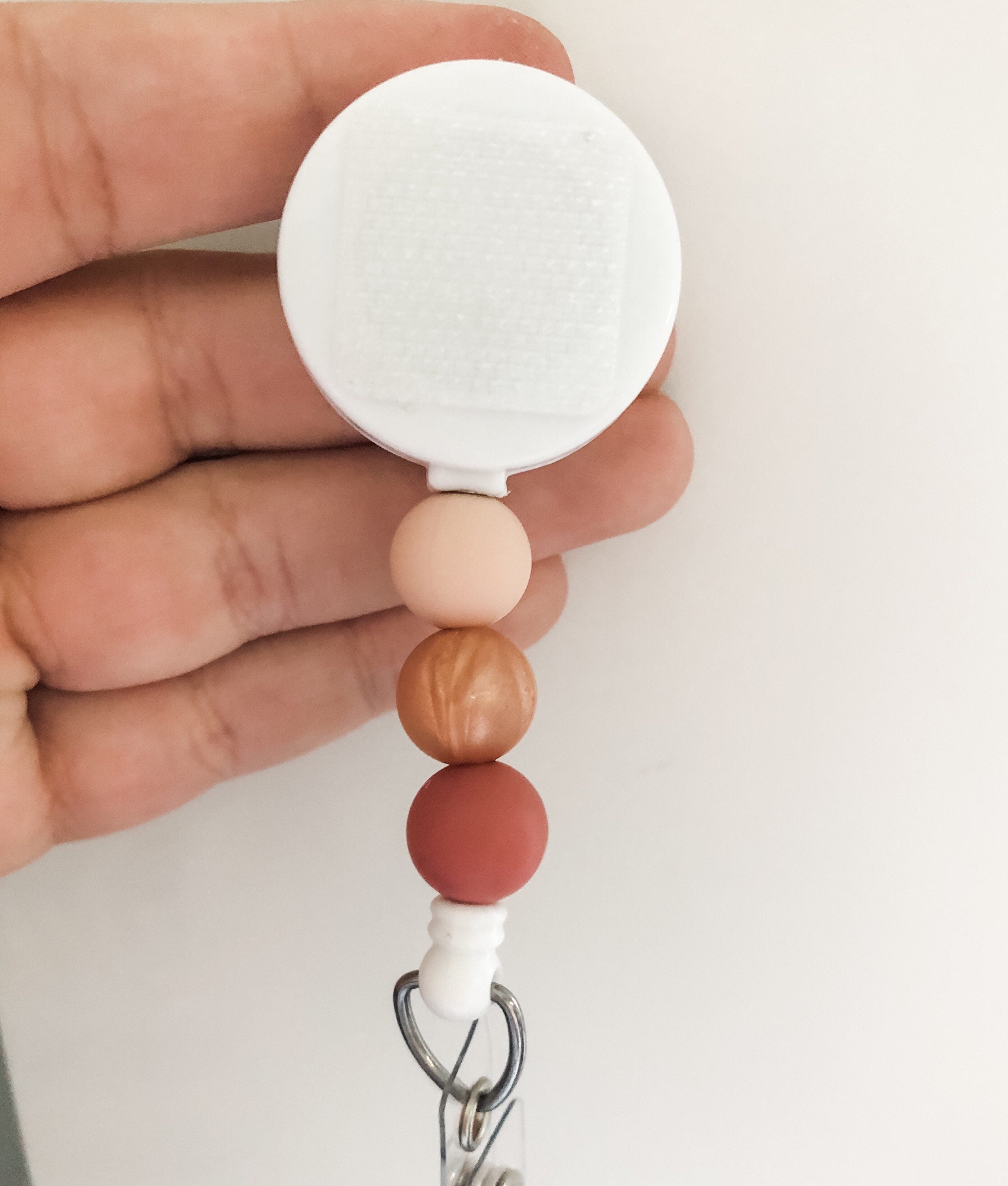 Decorative ROSE GOLD Interchangeable Badge Reel