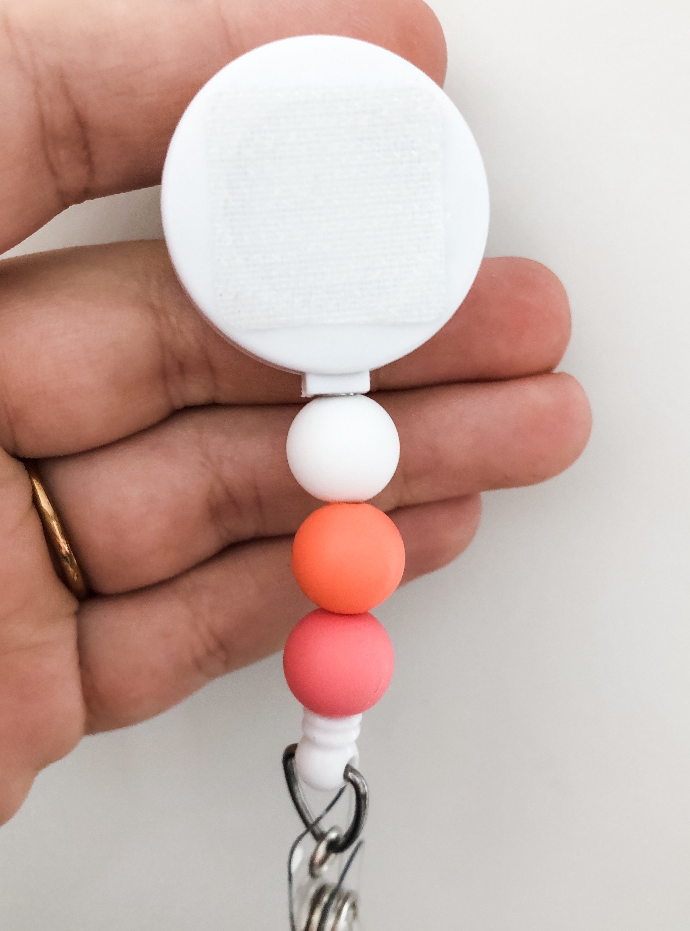 Decorative SALMON Starburst Interchangeable Badge Reel