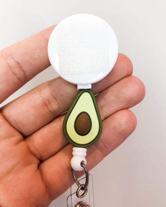 Decorative AVOCADO Interchangeable Badge Reel