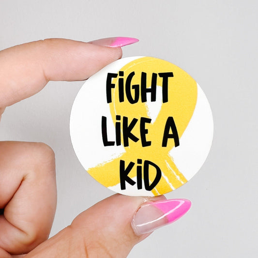 Childhood Cancer / Fight Like a Kid / Yellow Ribbon / Hardboard Add on / 2A26