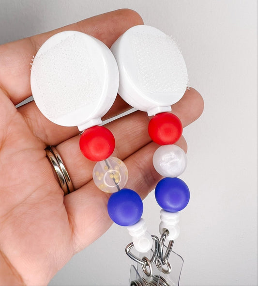 July 4th Interchangeable Badge Reel