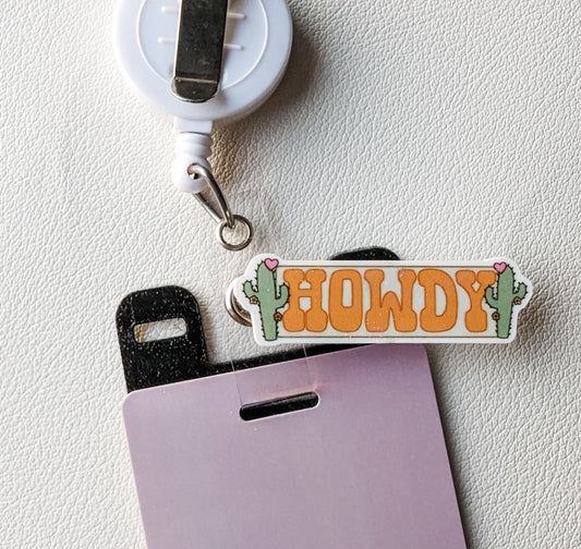 Badge Topper / CHARM COLLECTION - HOWDY - Charm Only