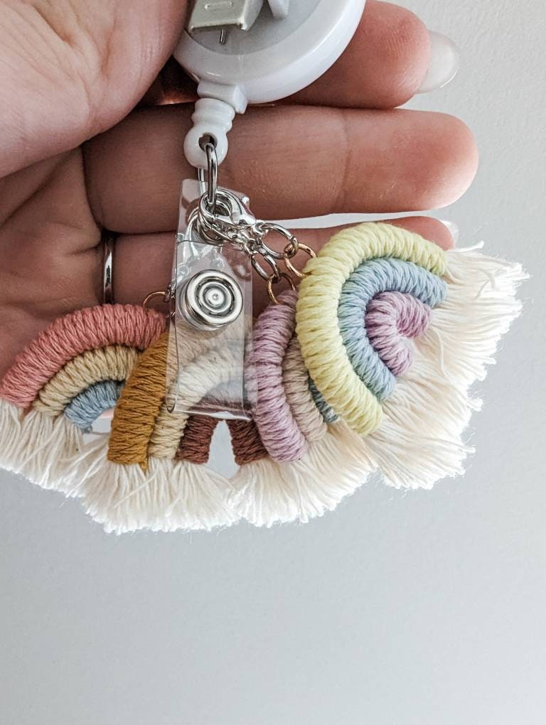 Macrame Rainbow /  Charm