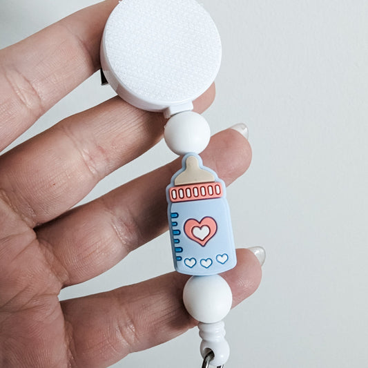 Baby Bottle / Interchangeable Badge Reel