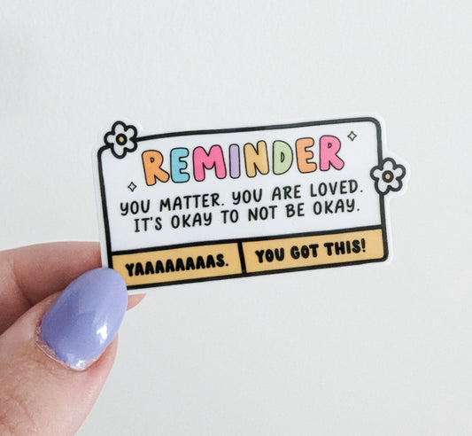 Reminder / You Matter / PLASTIC Add on