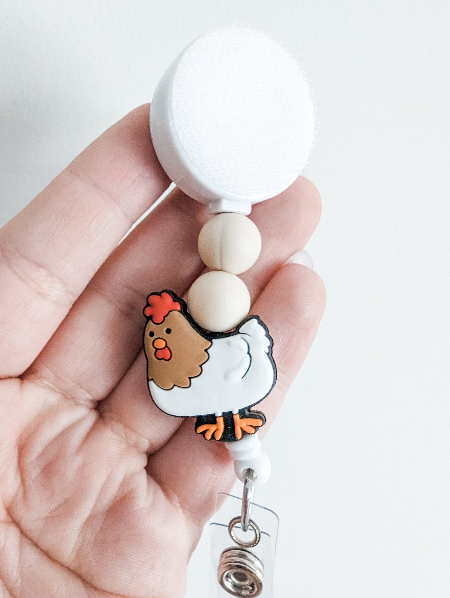 Chicken Interchangeable Badge Reel