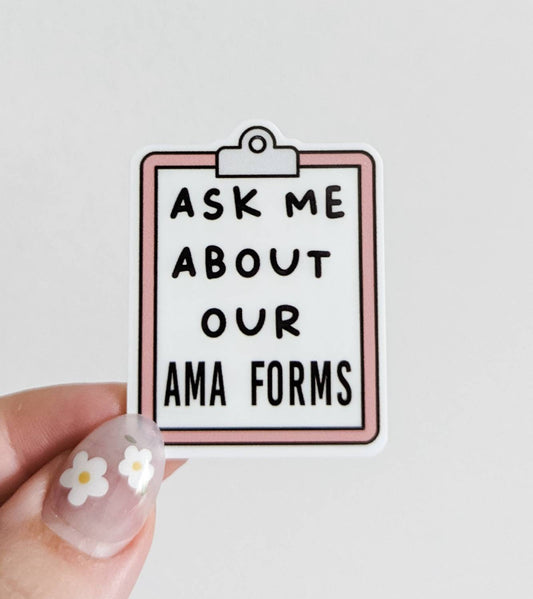 Ask Me About our AMA forms    / PLASTIC Add on / 11C8