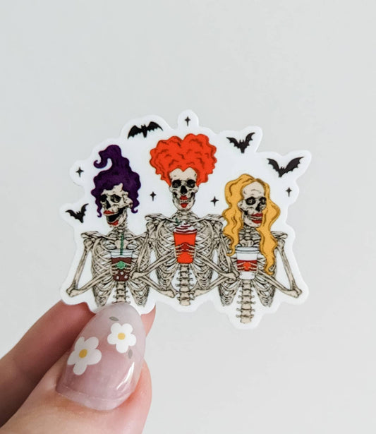 Skeleton Sisters  Halloween / PLASTIC Add on / 12C47