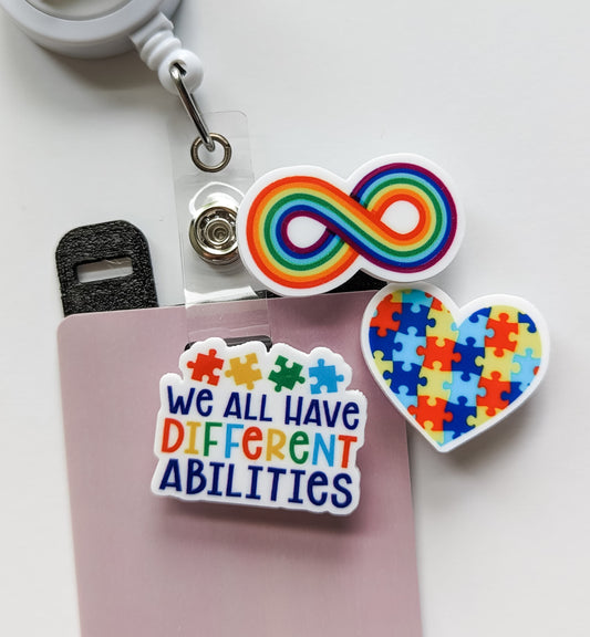 Badge Topper / CHARM COLLECTION - Autism Awareness - Charm Only