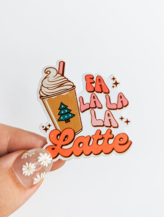 Fa La La Latte / Christmas  / PLASTIC Add on / 11A26