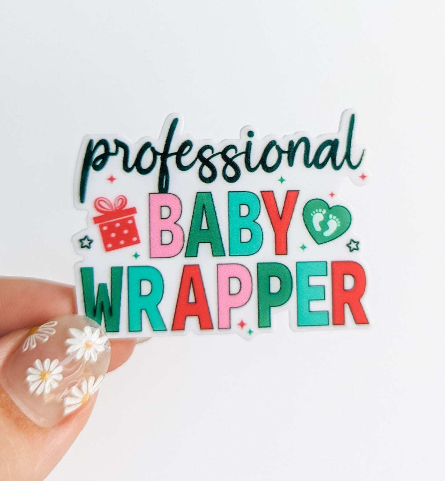 Professional Baby Wrapper / Labor Delivery Christmas  / PLASTIC Add on / 11A15