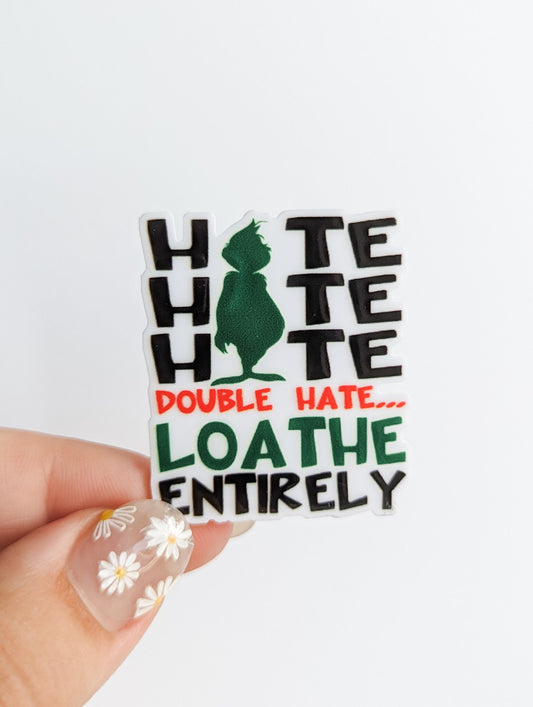 Hate Hate Loathe / Christmas  / PLASTIC Add on / 11A25