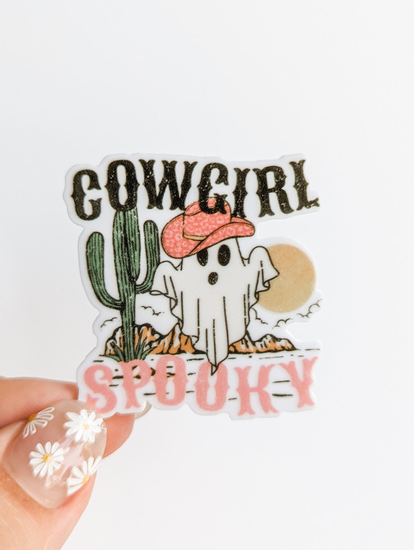 Cowgirl Spooky / Ghost Halloween / PLASTIC Add on / 11A8